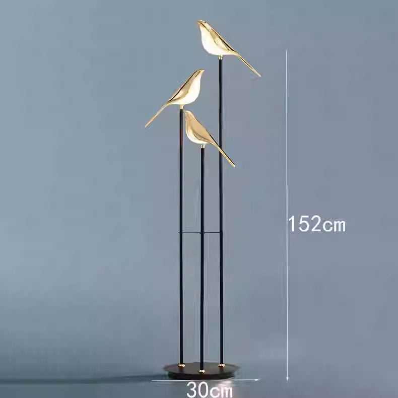 Creative bird wall lamp - modern minimalist nordic style for bedroom, bedside, living room, hallway, stairway, and floor lamp