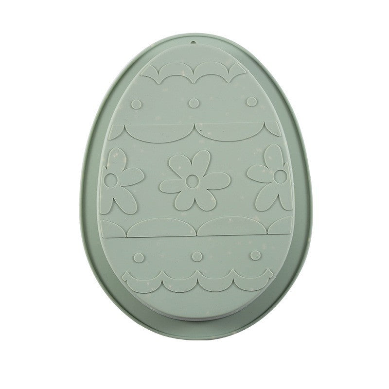 New in stock silicone cake mold easter dinosaur egg rabbit cake pan macaron color baking mold