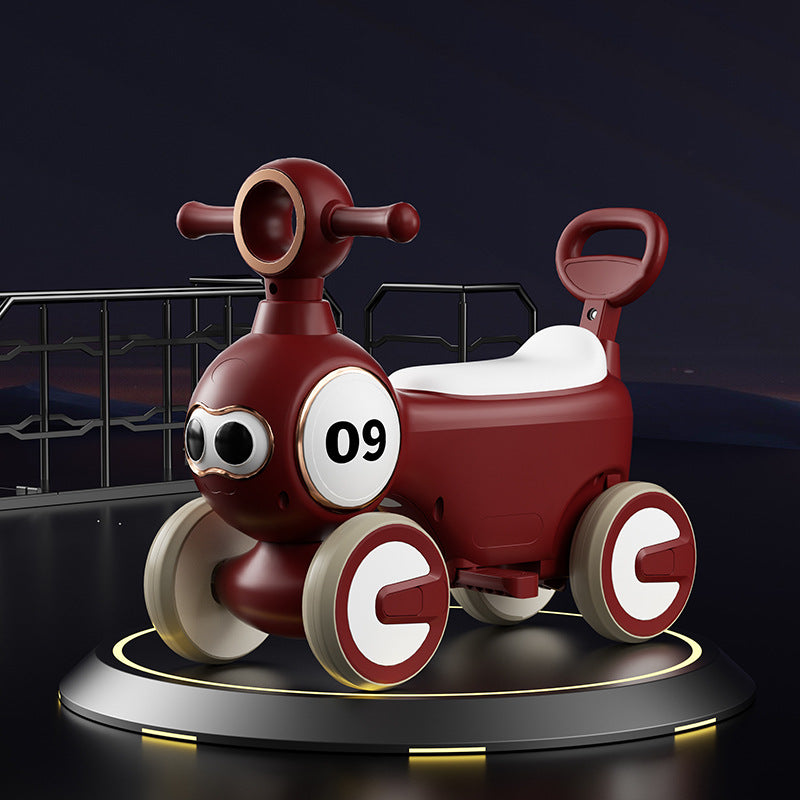 New children's scooter, music and light baby can take  1-4 years old four-wheeled boys and girls scooter