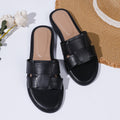 Exportplus sizenew arrival one-piece strap sandals flatsnon-slipcasual can be worn outside lazy shoes flatscasual one-piece