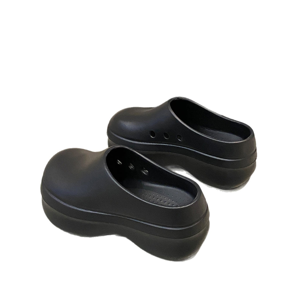 Baotou slippers women's 2025 new autumn outwearthick solewaterproof chef shoes fashioneasiest for match cross-border wholesale