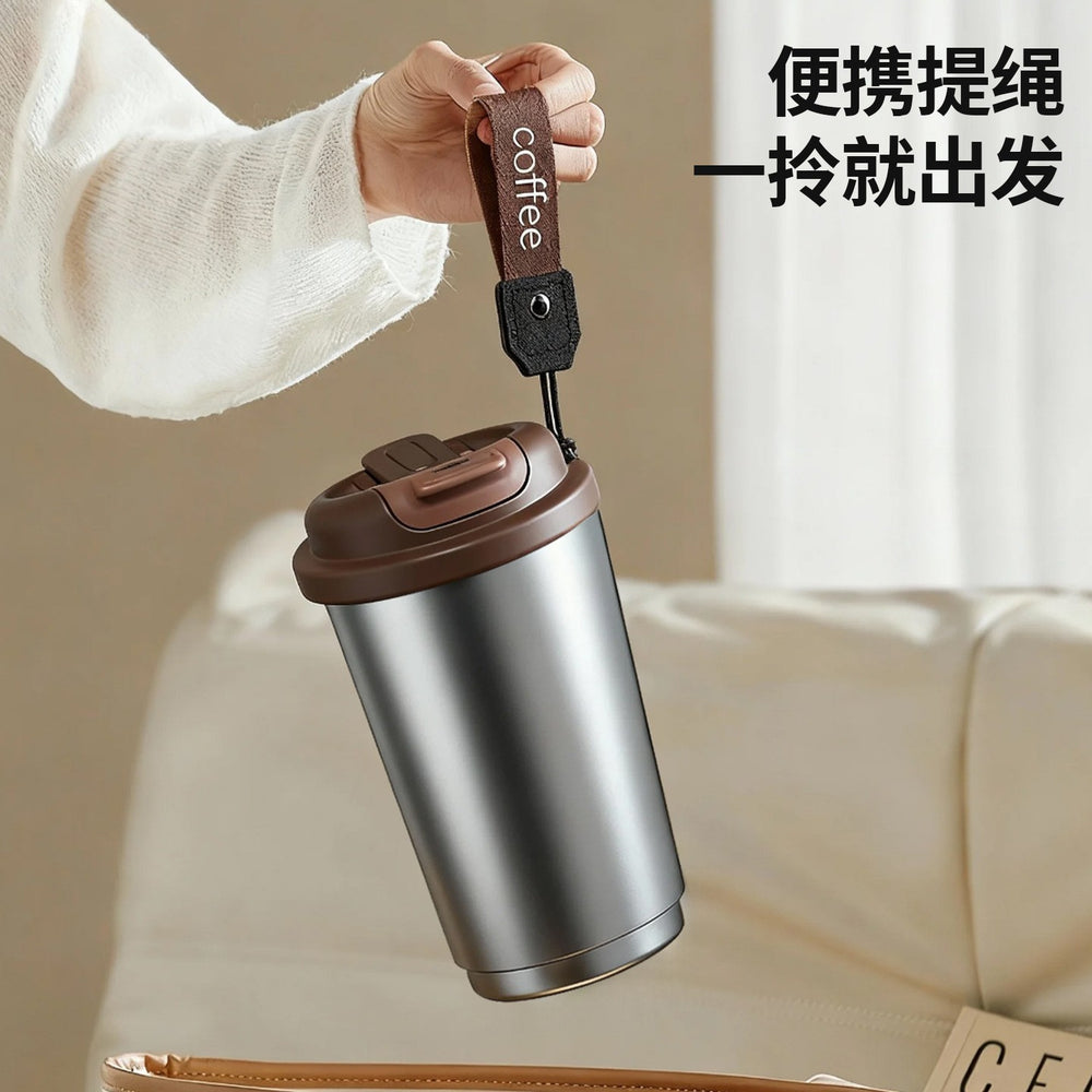 High-style coffee mugs for men and women, featuring a 316 stainless steel inner lining, dual-drink functionality, and excellent insulation. perfect as a car travel mug, everyday carry, or a customized gift