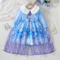 European and american cross-border autumn/winter holiday collection: snow princess tulle cape + dress two-piece set