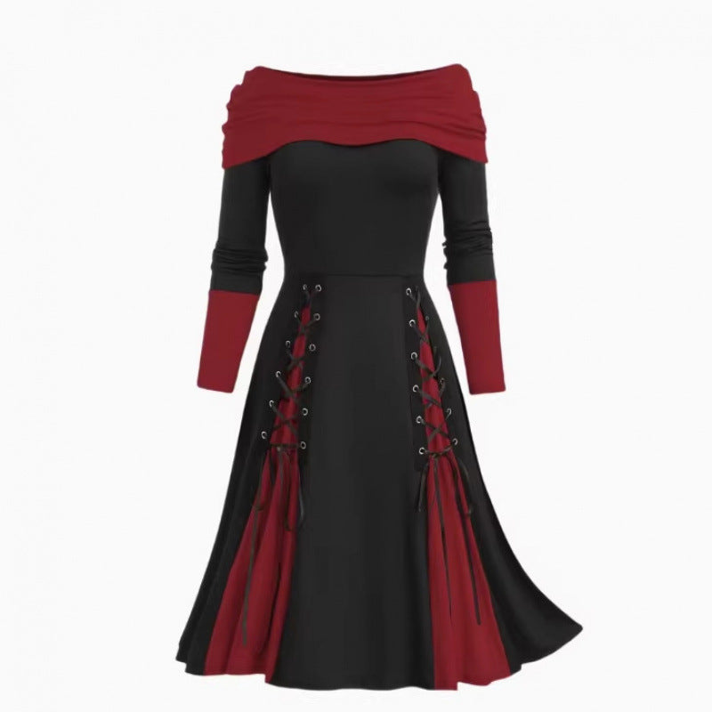women's color block patchwork dress - new arrivals on  &