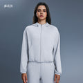 Hooded zip-up cardigan women's autumn/winter new arrival loose casual sweatshirt running fitness activewear top daw166