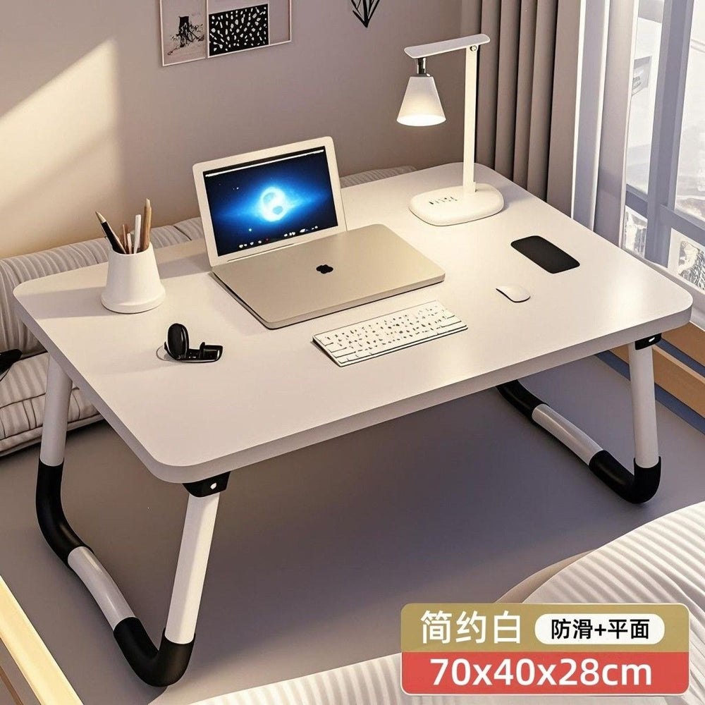 Bedside desk folding small table student dormitory writing desk dorm room essential laptop table assembly-free