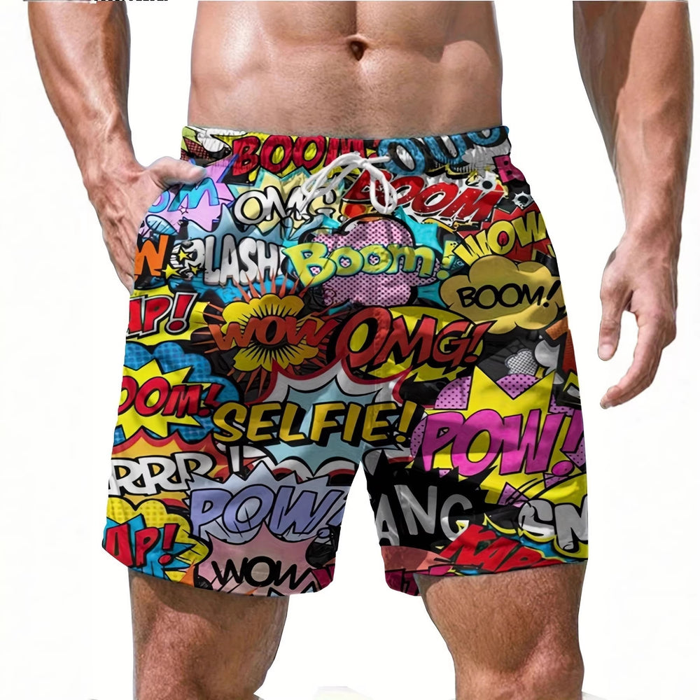 trending men's swim trunks, quick-dry swim shorts, casual athletic beach shorts, new european and american styles