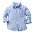 export children's autumn outfit: gentleman's long-sleeved suit for baby boys, first birthday outfit, baby clothes, children's first birthday dress