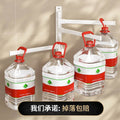 White rotating towel rack, no drilling required, bathroom shelf, towel bar, bathroom essential, towel storage rack