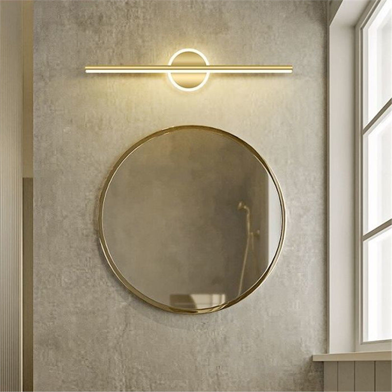 Bathroom toilet mirror front lamp modern light luxury dressing table fill light long style decorative wall lamp