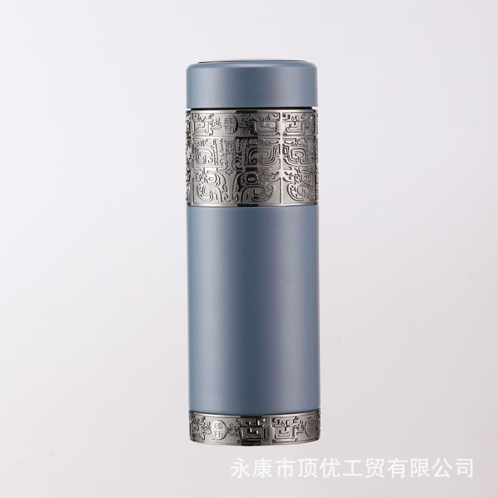 Double-layer vacuum intelligent business purple sand cup ceramic thermos cup office car gift water cup engraved logo