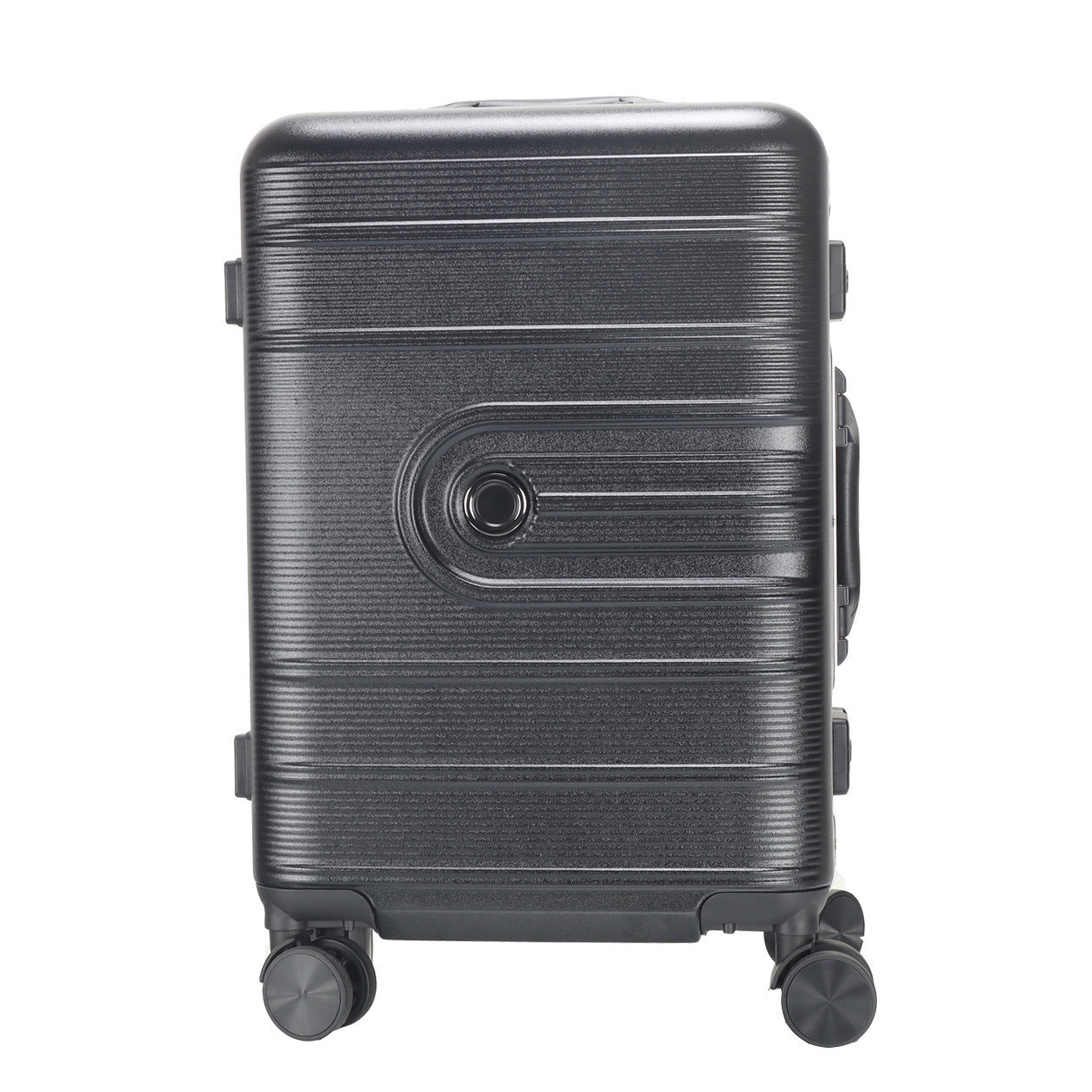 Metal logo suitcase aluminum frame trolley case universal wheel suitcase printed pattern gift password bag manufacturer