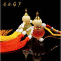Car perfume gourd pendant car interior accessories car decoration supplies fragrance pendant safe entry wooden cover gourd