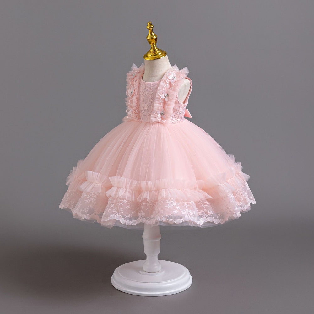 Exportnew arrival children's dress lace tutu princess dress female toddler first birthday dress baby dress