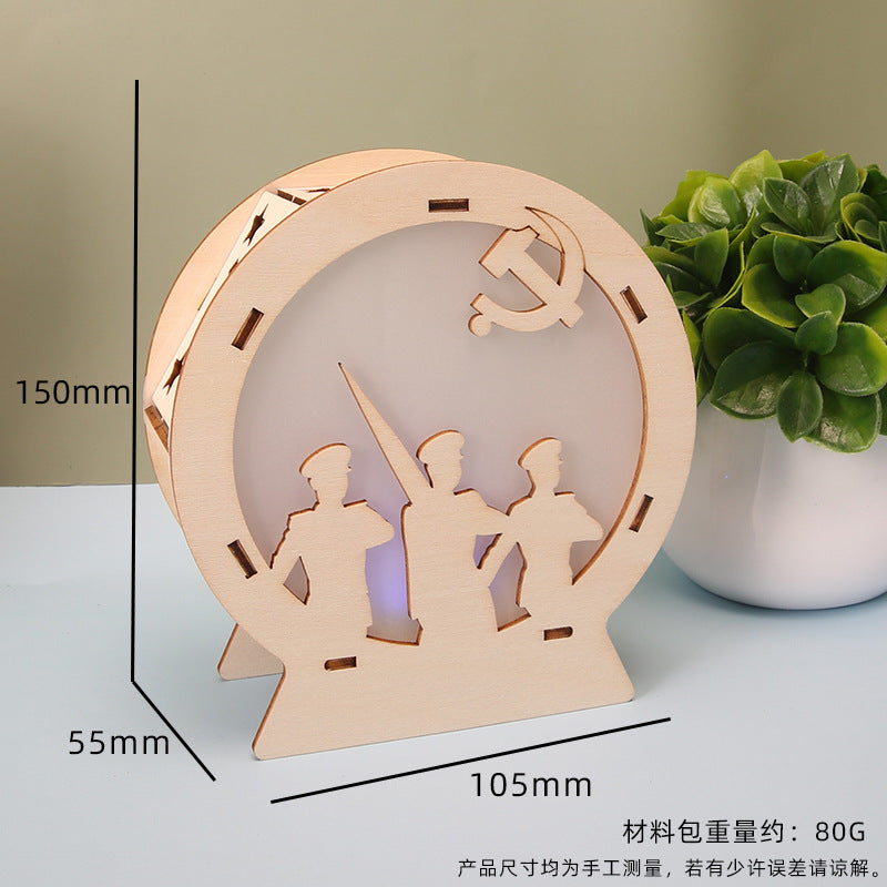 Voice-activated night light intelligent induction street light technology small production student puzzle maker handmade materials scientific experiment new