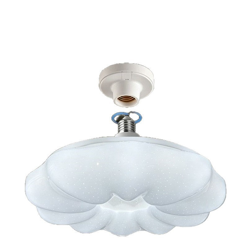 Led ufo lamp e27 spiral mouth for home round master bedroom lamp room dining room lamp screw lamp