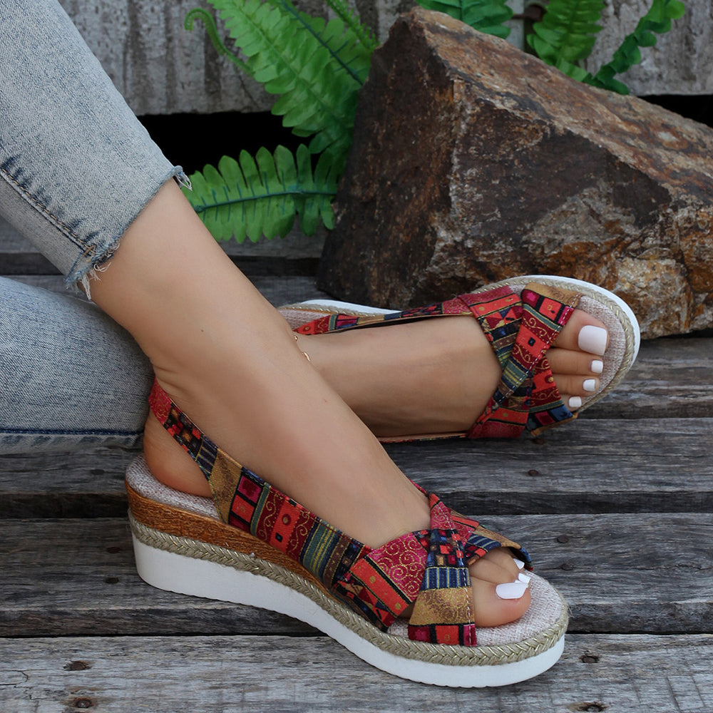 summer new arrival: cross-border women's eaby comfortable platform sandals, sizes 40-43, lightweight buckle strap peep-toe sandals - now available!