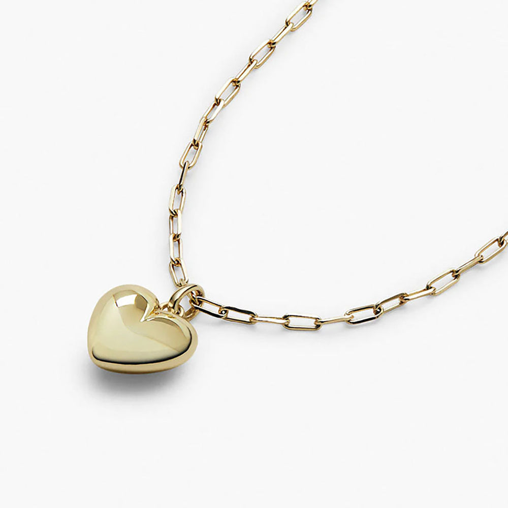 Amazon fashionclassy heart pendant necklace casual paper clip chain