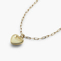 Amazon fashionclassy heart pendant necklace casual paper clip chain