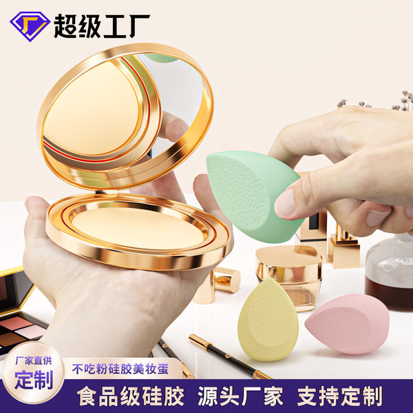 Silicone air cushion puff water drop beauty blender wet and dry silicone makeup puff do not eat powder makeup tools wholesale