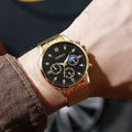Men's mesh strap silicone quartz watch - korean style fashion luminous dial - wholesale white