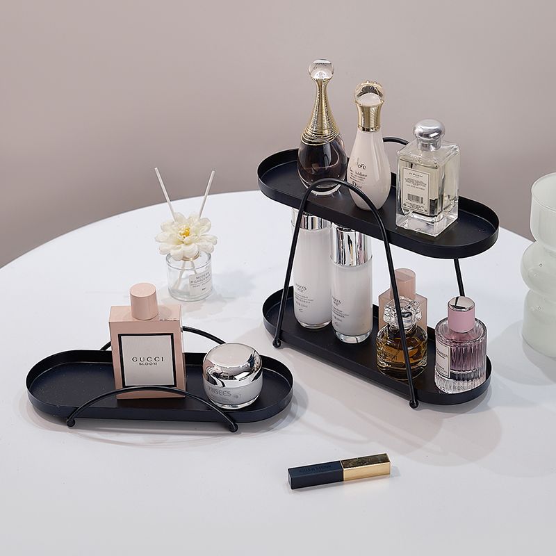 Cosmetic storage rack iron art jewelry box jewelry organizer desktop decoration ornament vanity organizer nordic style