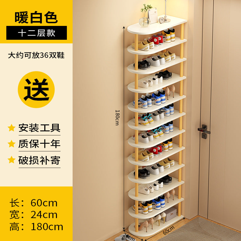 Shoe rack, multi-storey dormitory at the entrance of the home, simple small and narrow entrance door, shoe rack storage, space-saving shoe cabinet