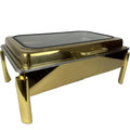 Stainless steel 9l gold deluxe gas heated buffet warmer set