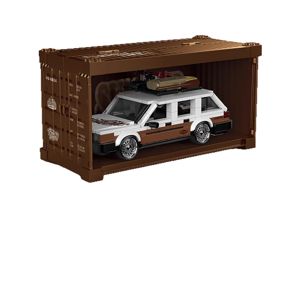 hot-selling pb platinum travel crock pot mulberry container eight-grid car assemble building block toy car model ornaments