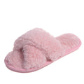 Korean 2024 fall/winter new collection: sheepskin shearling criss-cross flat women's slippers - trendy & stylish outerwear slippers