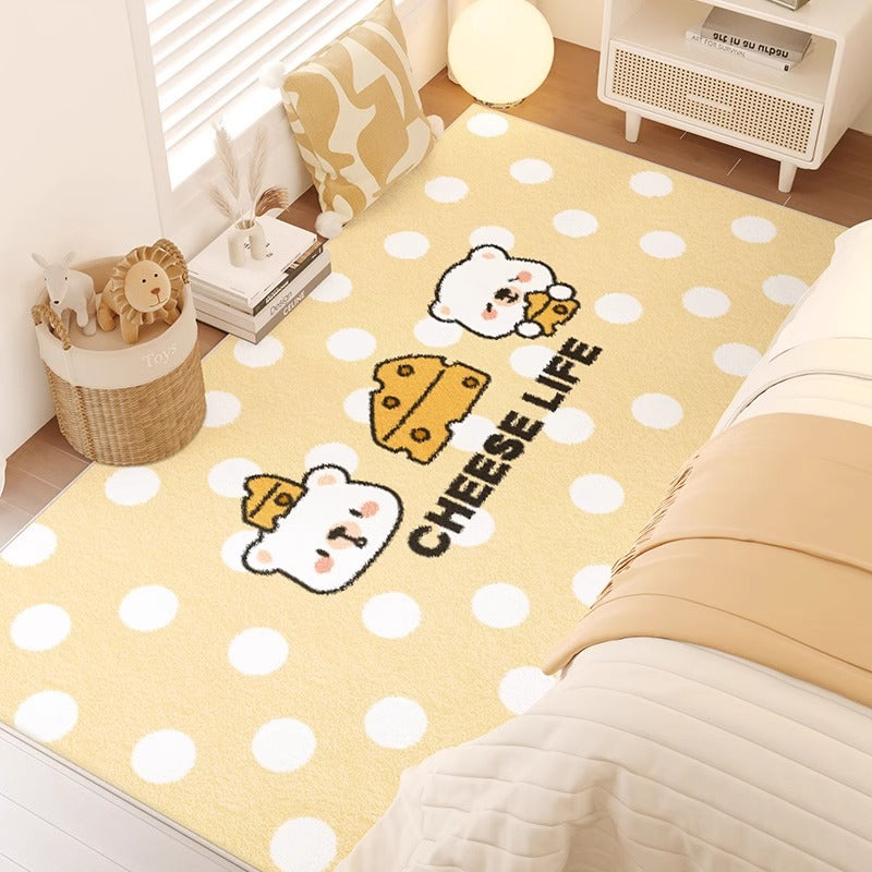 Carpet bedroom bedside blanket kids room cartoon new arrival room bedside cute thickened bed floor mat
