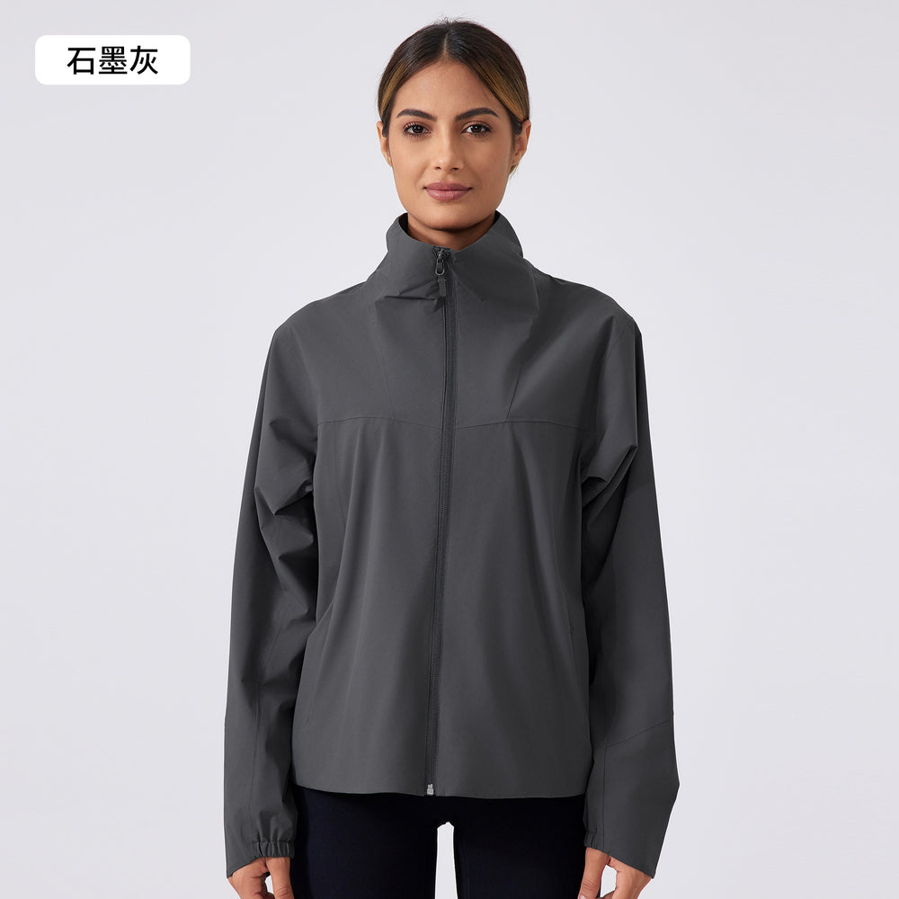 New windproof, waterproof, and stain-resistant slim-fit stand collar fleece windbreaker - outdoor camping, hiking, and mountaineering jacket daw010