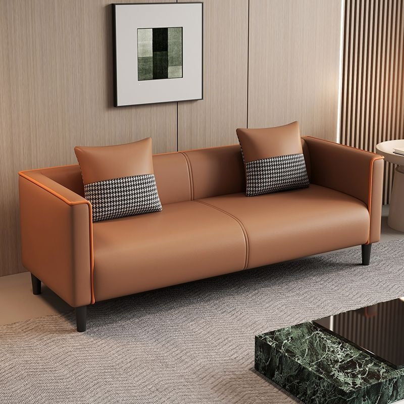 Living room sofa small apartment cat scratching leather sofa casual rental house b&b bedroom apartment combination leather sofa