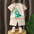 Kids' short-sleeve cartoon cute comfort set - pure cotton class a - boys' summer lightweight t-shirt & girls' clothing - children's apparel