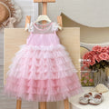 【clearance】girls' princess dress  new summer heavy-duty tutu cake dress kids' super fairy gown