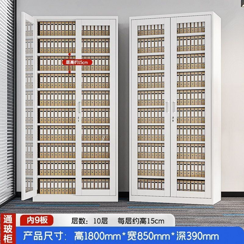 Heavy-duty steel office file cabinet - steel document cabinet for financial records, accounting files, and storage - low profile storage unit