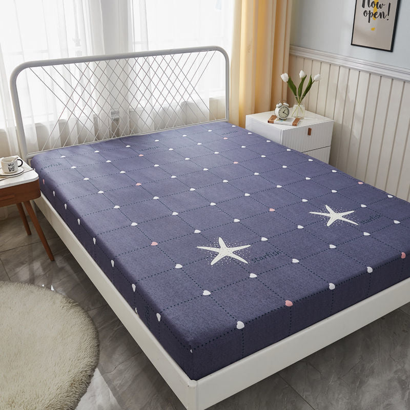 Printing fitted sheet bed cover simmons protective dust cover all-inclusive elastic bed cover that won't pill or shrink