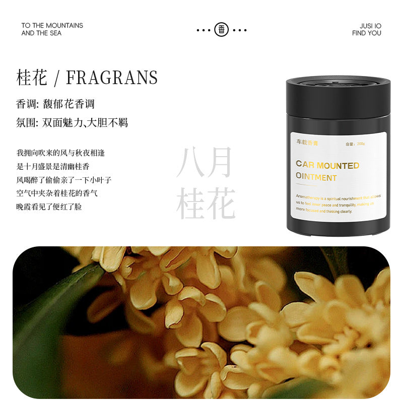 Car air freshener solid perfume for men - premium long-lasting scent for car interior
