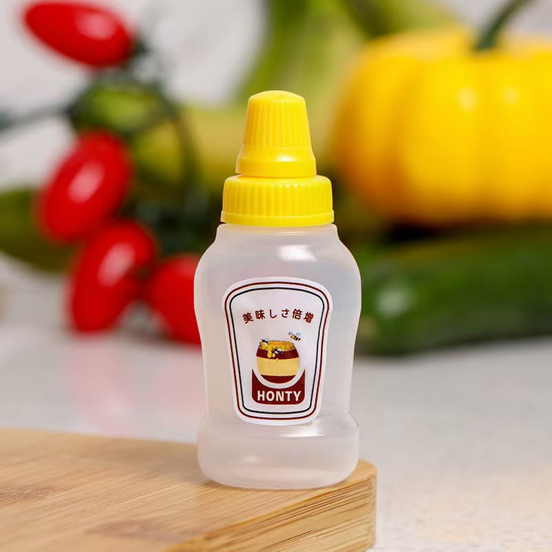 Mini sauce bottle plastic squeeze sauce bottle japanese style squeeze condiment bottle food grade portable soy sauce bottle cross-border