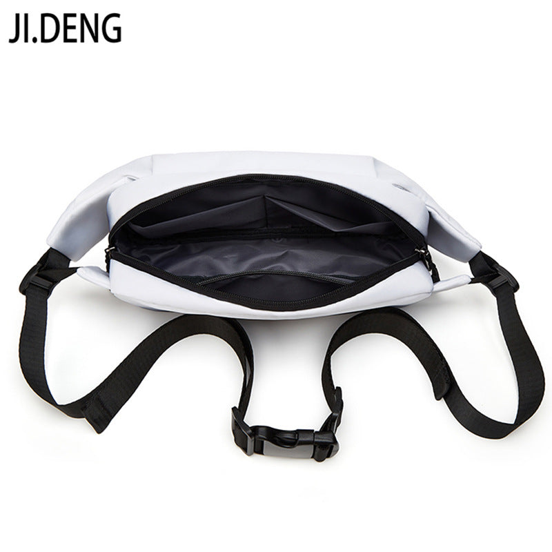 Gradual change breast bag men's fashion business messenger bag travel leisure shoulder bag trend commuter satchel can be printed LOGO
