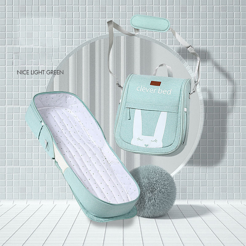 Baby crib newborn bed splicing large bed baby kids bed cradle bed foldable small bed newborn portable