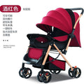 Foldable baby stroller - reclining seat, lightweight, four-wheel shock absorption, perfect for lounging and outings