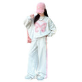 Girls' sweatshirt set - spring/autumn  new collection - stylish and trendy wide-leg sweatpants for girls (sizes for mid-to-large children) - casual two-piece outfit