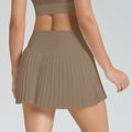 Fashion tennis skirt casual breathable pleated sports skirt for women fake two-piece quick-drying fashion tape high waist fitness skirt