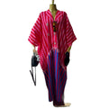 European and american cross-border women's fashion:  summer new arrival - stylish and elegant striped double-breasted oversized long shirt dress