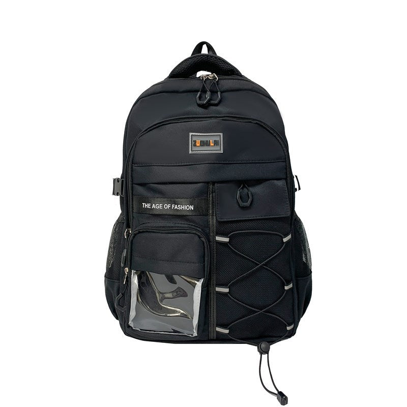 New primary school students, junior high school students, male burden reduction spine care schoolbag, high school boys, large-capacity women's ultra-light backpack