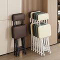 Foldable recliner foldable stool for home recliner lunch break foldable chair with backrest portable rental high round stool recliner