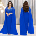C7305 cross-border   fashion women's elegant rhinestone evening gown dress - new