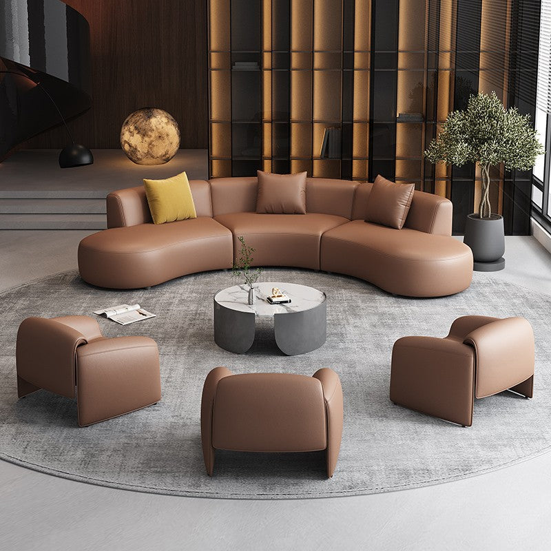 Luxury office reception sofa set, coffee table, hotel lobby seating area sofa, new beauty salon sofa