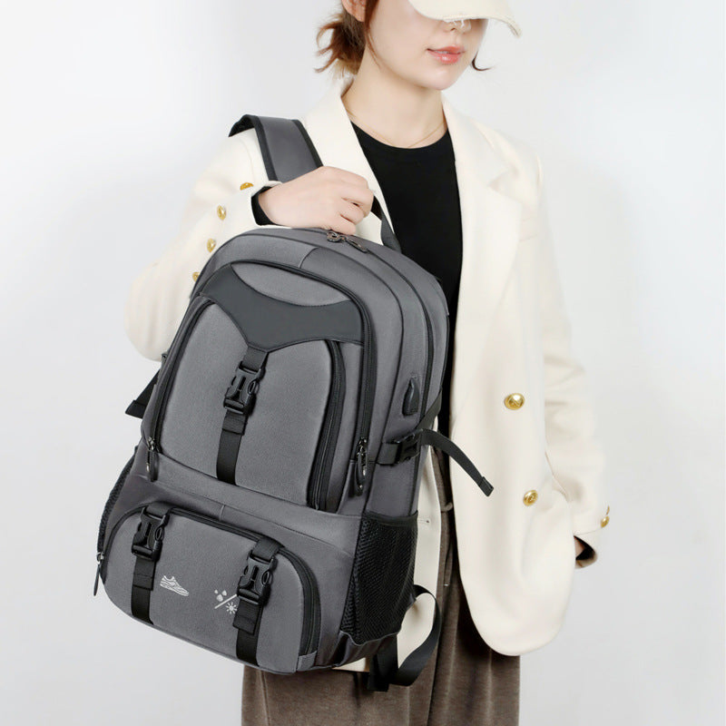 Cross-border new backpack expandable multi-functional travel backpack business trip short-distance multi-layer computer bag student schoolbag